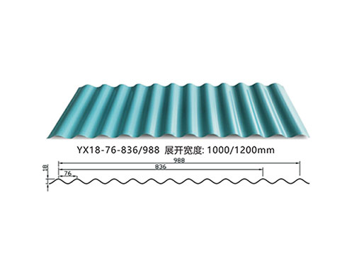 鹽城YX18-76-836壓型彩鋼瓦